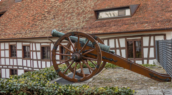 Old cannon in Switzerland - 1