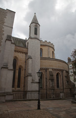 Fototapeta na wymiar The Temple Church in City of London.