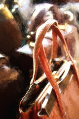 old leather handbags women