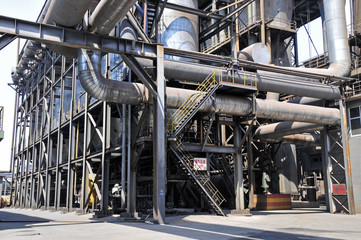 Pipeline valve facilities in steel mills