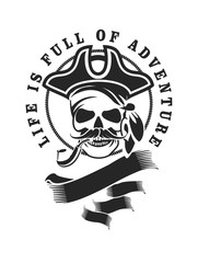 Marine emblem skull