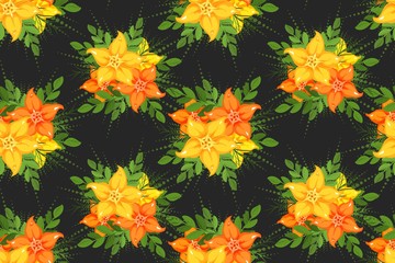 seamless flowers pattern