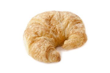 image of a croissant on white.