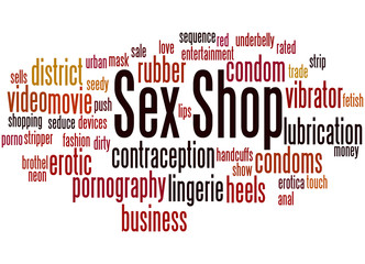 Sex Shop, word cloud concept 2