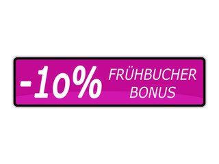 Frühbucher Bonus