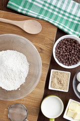 cropped image of set of cookie ingredient.