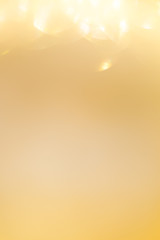 gold background, abstract golden bokeh light celebration