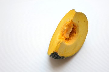 Sliced Fresh pumpkin
