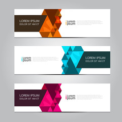 Naklejka premium Vector design Banner background, illustration EPS10