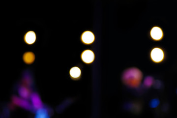 Blurred concert hall