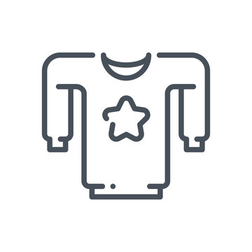 Shirt, custom printing icon