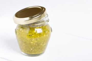 Natural hot green chilli sauce