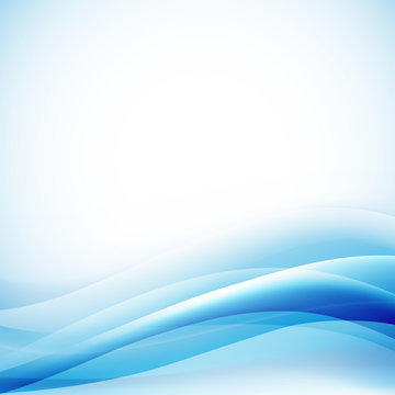 light blue lines wavy background. vector