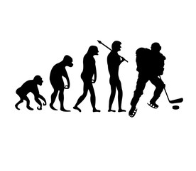 Fototapeta na wymiar hockey Evolution