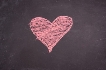 chalk heart drawing
