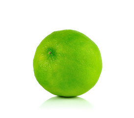 lime close up isolated on white background