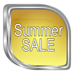 Summer Sale Button - 3D illustration