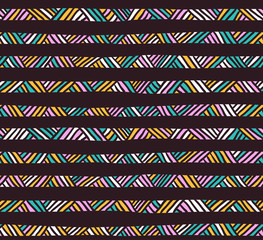 Abstract geometric seamless pattern. Ethnic decorative background.