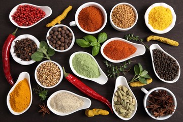 Spices and herbs.