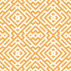 Yellow Maze Seamless Pattern