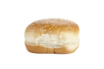 hamburger bun with sesame seeds
