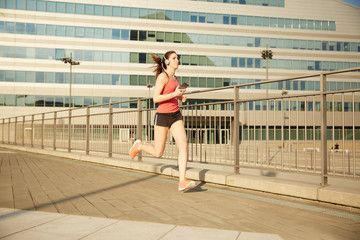 Naklejka premium running woman