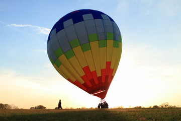 Hot Air Balloon landing