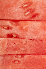 watermelon slices closeup