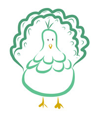 Illustration of a turkey