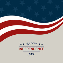 Vector Illustration of a 4th of July Independence Day Background