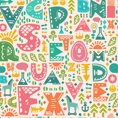 Cute seamless pattern