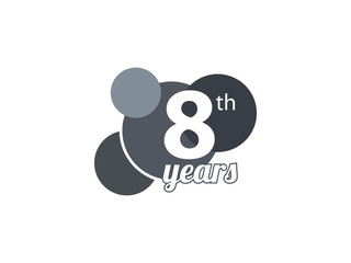 8th year anniversary logo