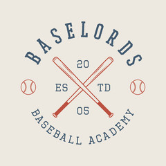 Vintage baseball logo, emblem, badge and design elements.