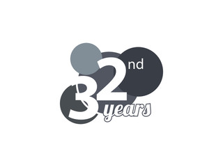 32nd year anniversary logo