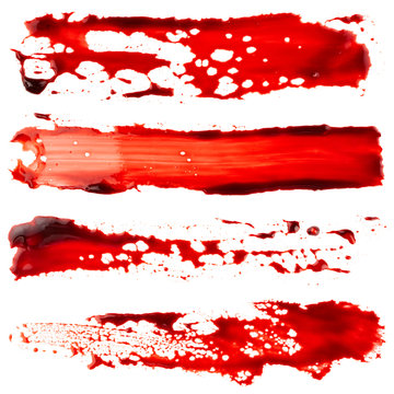 Set of bloodstain