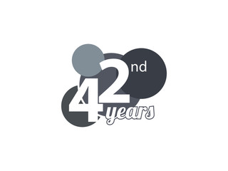 42nd year anniversary logo