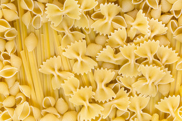 raw pasta background close up macro meal