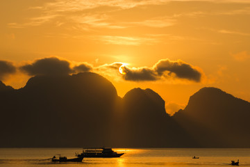 Solar eclipse on the 9th March 2016 at Phang Nga, Thailand 