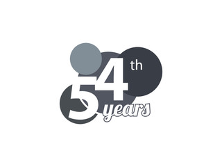 54th year anniversary logo