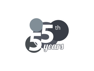 55th year anniversary logo