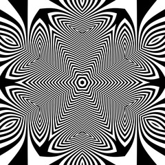 Black and White Background. Abstract Vector Illustration.