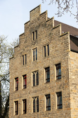 Fototapeta na wymiar Gebäude an der Probsteikirche in Dortmund, Nordrhein-Westfalen