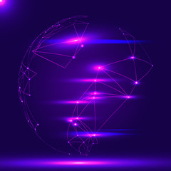 Fototapeta premium Abstract vector flare light background.