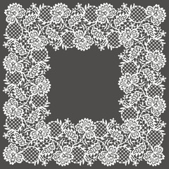 Square Lace Frame