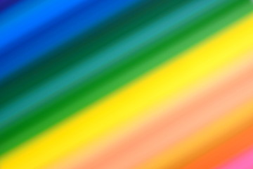 Blur of Part of Colorful Pencils / Colorful Background