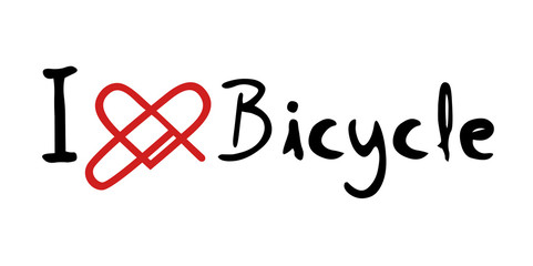 Bicycle love icon
