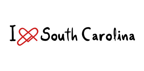 South Carolina love icon