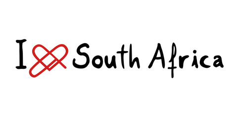 South Africa love icon