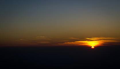 Sunset sky stratosphere background