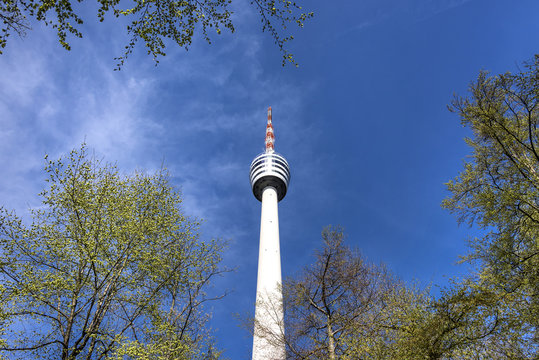 Stuttgart, Germany: Television Tower of the capital of Baden-Wuerttemberg